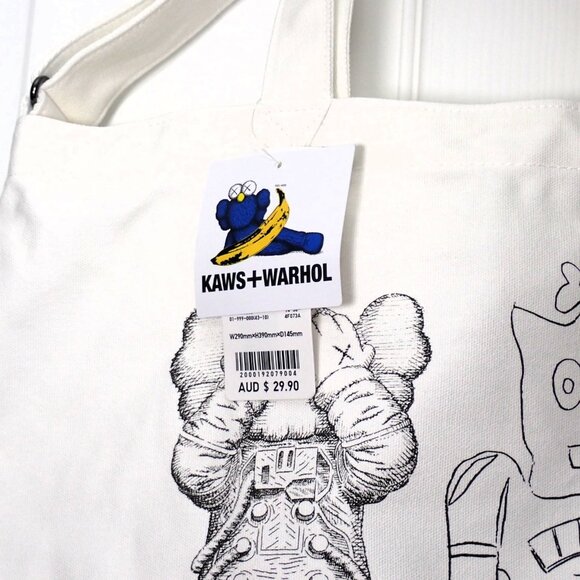 KAWS Uniqlo + Warhol 2-Way Tote Bag - Picture 3 of 4